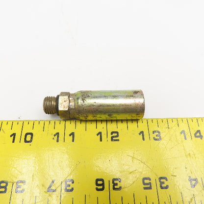 7/16"-20 (4) Male ORB x 1/4" (-4) Hose Crimp Hydraulic Fitting