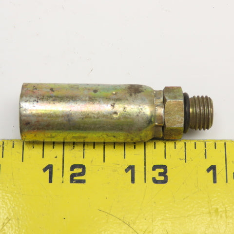 7/16"-20 (4) Male ORB x 1/4" (-4) Hose Crimp Hydraulic Fitting