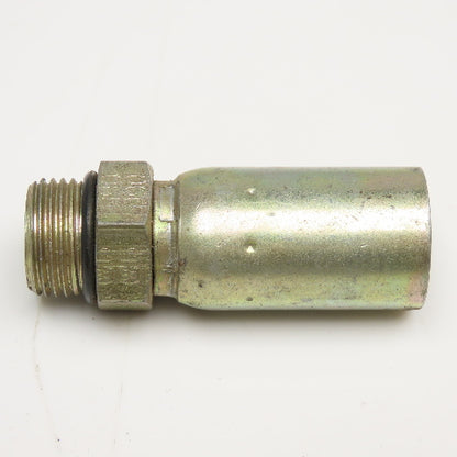 3/4"-16 (-8) Male ORB x 3/8" (-6) Hose Crimp Hydraulic Fitting