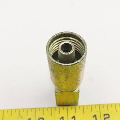 -4 JIC Female Swivel x 3/8" (-6) Hose Crimp Hydraulic 90° Elbow