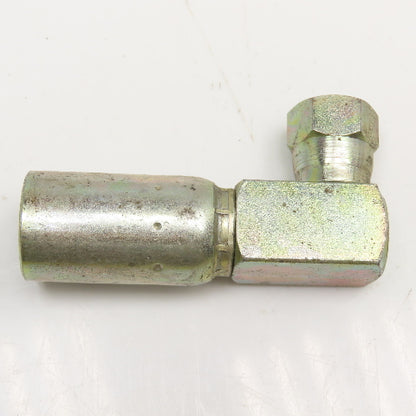 -4 JIC Female Swivel x 3/8" (-6) Hose Crimp Hydraulic 90° Elbow