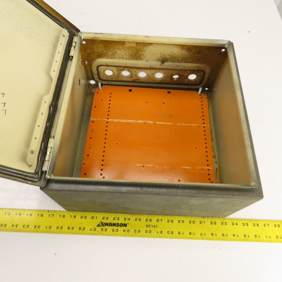Rittal AE 1380 15" x 15" x 8" Electrical Enclosure W/Backplate & Hinged Door