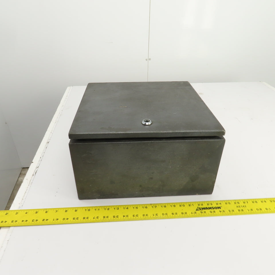 Rittal AE 1380 15" x 15" x 8" Electrical Enclosure W/Backplate & Hinged Door