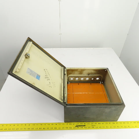 Rittal AE 1380 15" x 15" x 8" Electrical Enclosure W/Backplate & Hinged Door