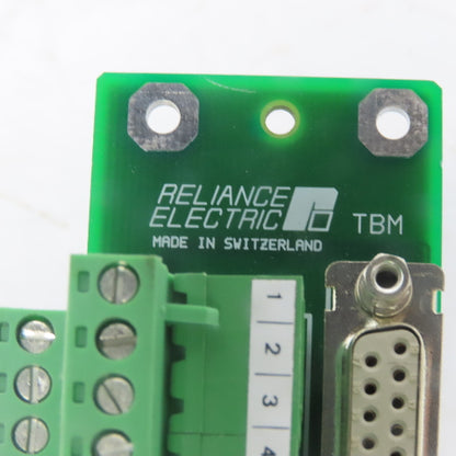 Reliance Electric 813.10.01D Adapter Board W/ Wiring Harness & Ribbon Cable