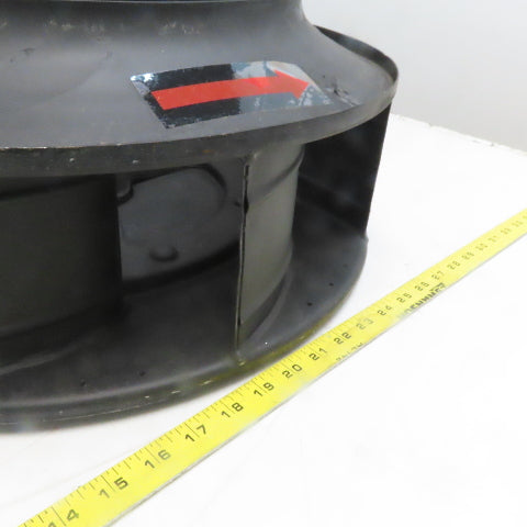 Steel 20" Diameter x 6" Reverse Air Blower Fan Wheel 1-5/8" Keyed Shaft Bore