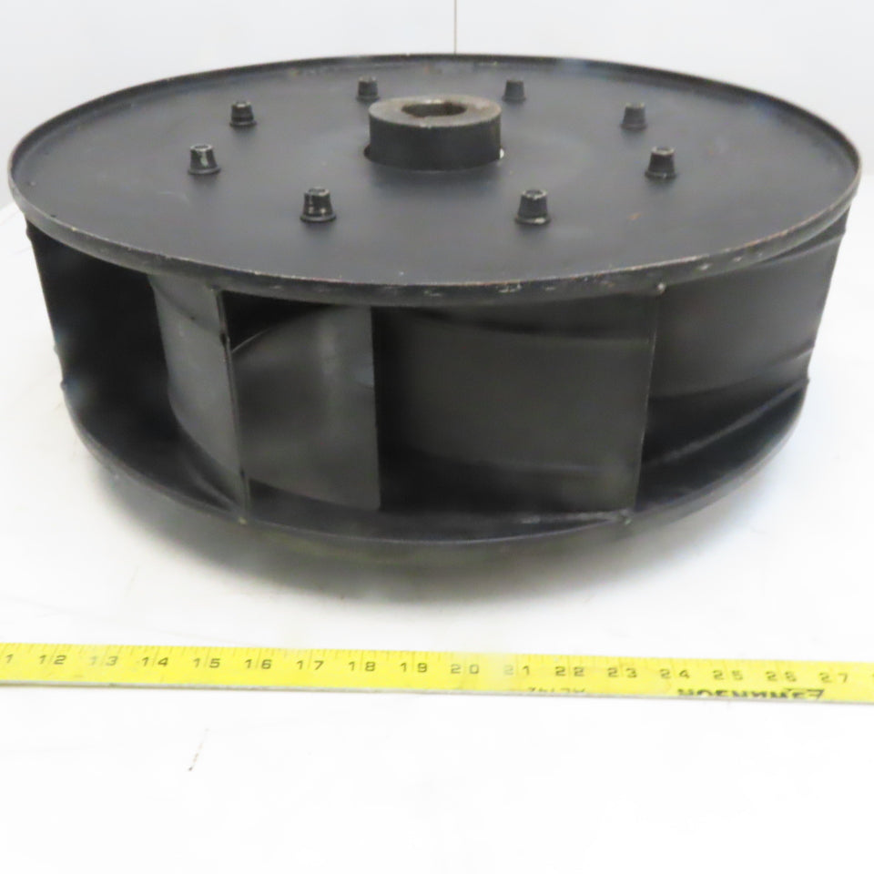 Steel 20" Diameter x 6" Reverse Air Blower Fan Wheel 1-5/8" Keyed Shaft Bore