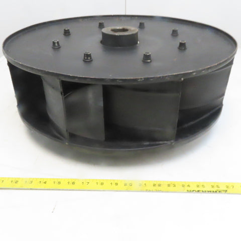Steel 20" Diameter x 6" Reverse Air Blower Fan Wheel 1-5/8" Keyed Shaft Bore