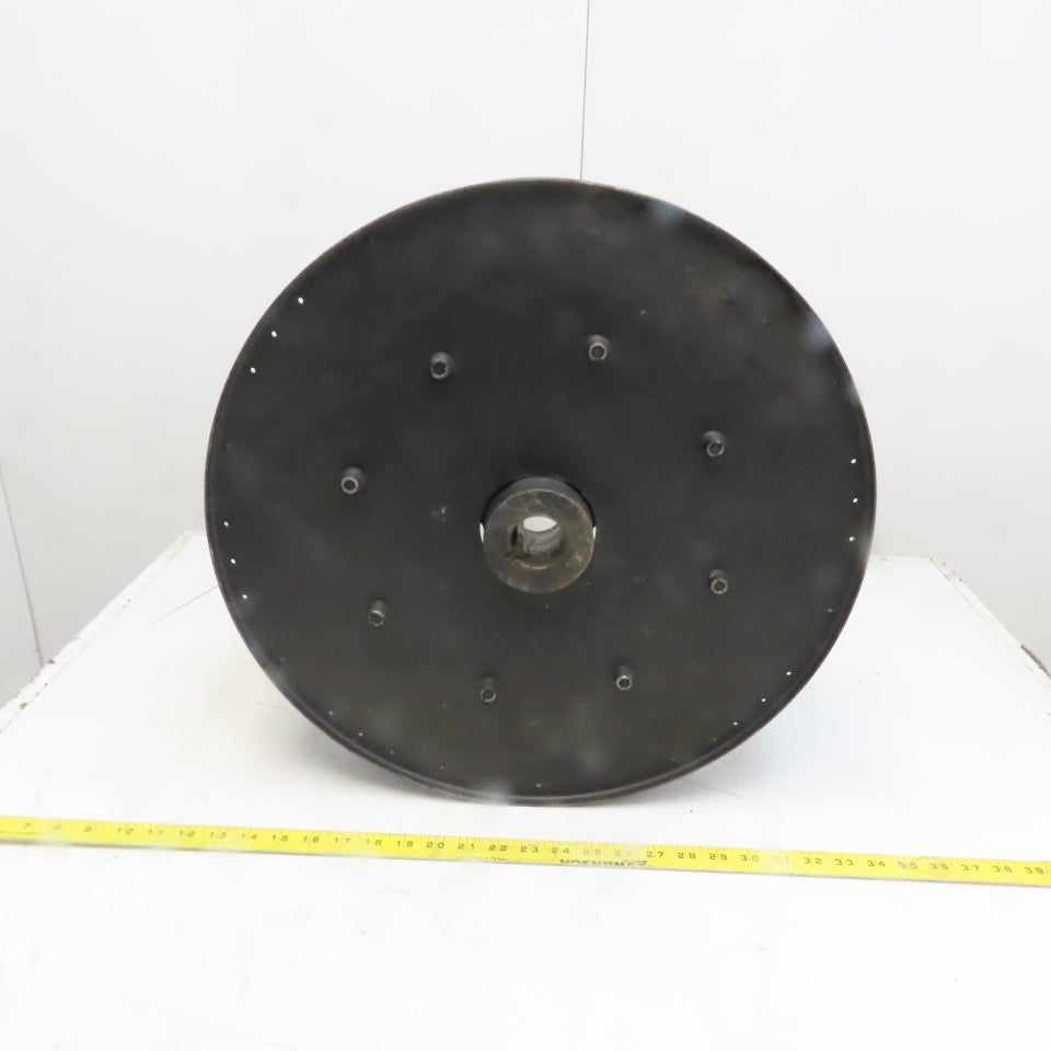 Steel 20" Diameter x 6" Reverse Air Blower Fan Wheel 1-5/8" Keyed Shaft Bore