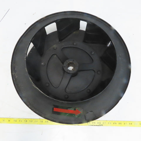 Steel 20" Diameter x 6" Reverse Air Blower Fan Wheel 1-5/8" Keyed Shaft Bore