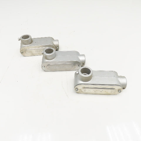 L.E. Mason SCV2 Red O Dot 3/4" Conduit Body LB Elbow Lot Of 3
