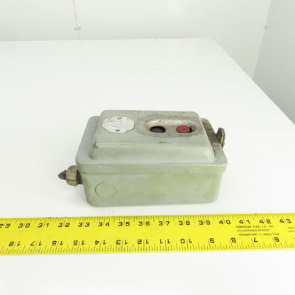 Allen Bradley 2-Button Size 0 Manual Motor Starter Control Operator Panel