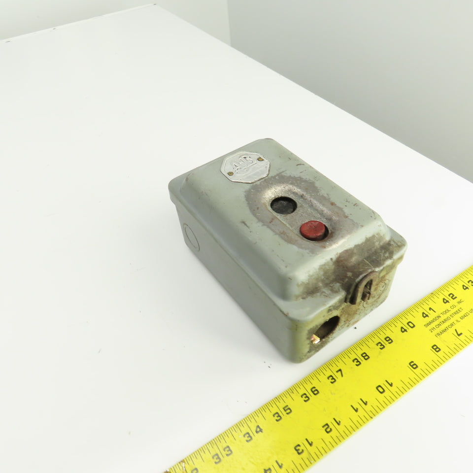 Allen Bradley 2-Button Size 0 Manual Motor Starter Control Operator Panel