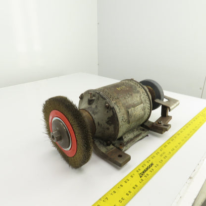 Hisey 3WFA Model 16 Vintage 8" Dual Side Bench Grinder 1/2HP 220V 3PH