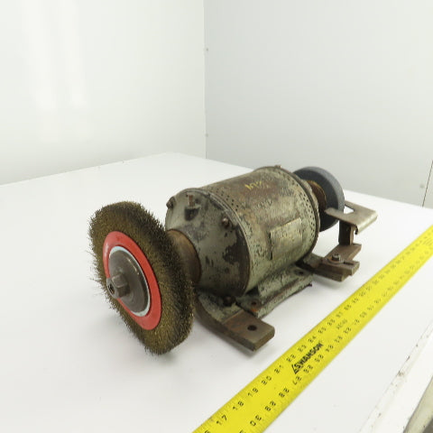 Hisey 3WFA Model 16 Vintage 8" Dual Side Bench Grinder 1/2HP 220V 3PH