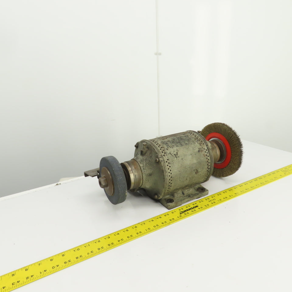 Hisey 3WFA Model 16 Vintage 8" Dual Side Bench Grinder 1/2HP 220V 3PH