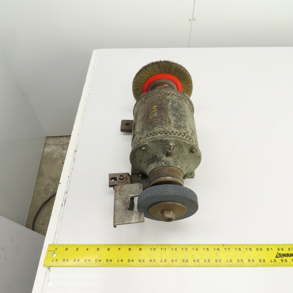 Hisey 3WFA Model 16 Vintage 8" Dual Side Bench Grinder 1/2HP 220V 3PH