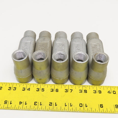 Killark 0LB-I 1/2" Electrolet Outlet Body LB Threaded Hub Lot Of 5