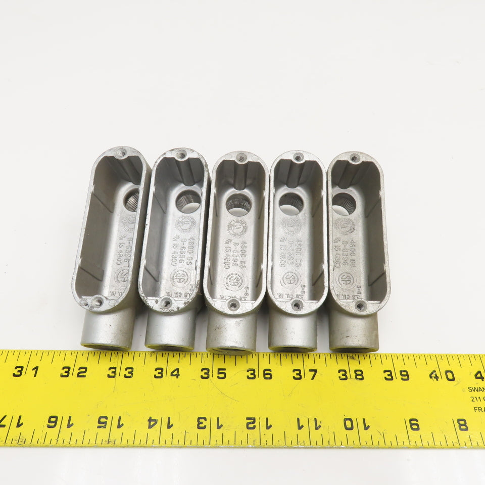 Killark 0LB-I 1/2" Electrolet Outlet Body LB Threaded Hub Lot Of 5