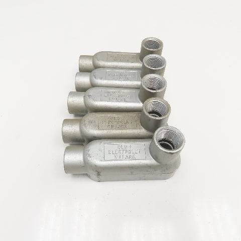 Killark 0LB-I 1/2" Electrolet Outlet Body LB Threaded Hub Lot Of 5