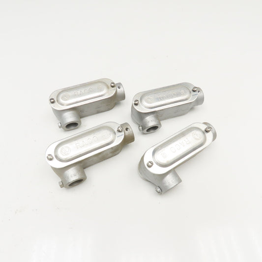 1/2" LRL Outlet Body LB Slip Fit Hub Lot Of 4