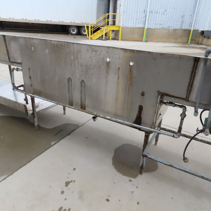 Albert Pick 276" L Stainless Steel Double Basin Commercial Prep Sink Workstation