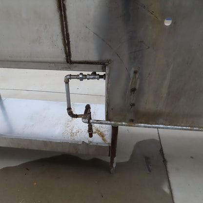 Albert Pick 276" L Stainless Steel Double Basin Commercial Prep Sink Workstation