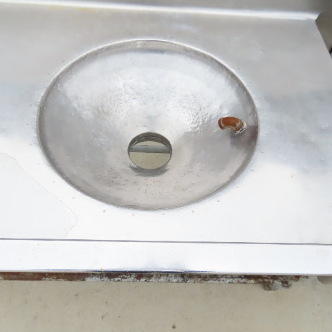 Albert Pick 276" L Stainless Steel Double Basin Commercial Prep Sink Workstation