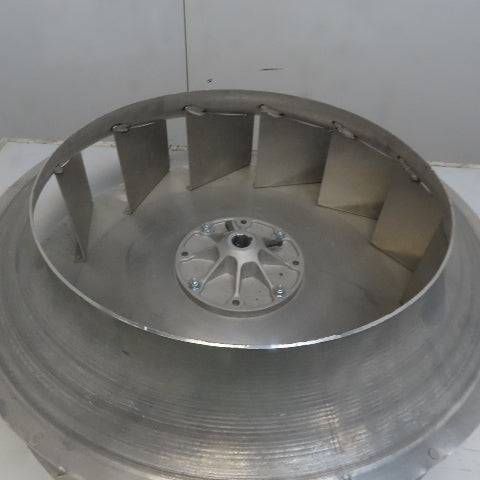 Replacement Blower Wheel Backward-Inclined Aluminum 24-1/2"Dia x 4-5/8"W 1" Bore