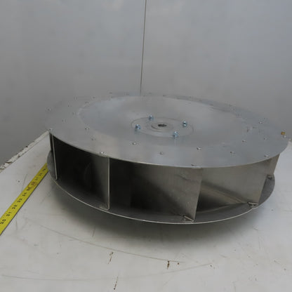 Replacement Blower Wheel Backward-Inclined Aluminum 24-1/2"Dia x 4-5/8"W 1" Bore