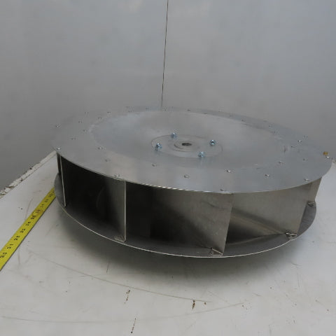 Replacement Blower Wheel Backward-Inclined Aluminum 24-1/2"Dia x 4-5/8"W 1" Bore