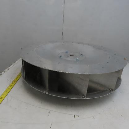 Replacement Blower Wheel Backward-Inclined Aluminum 24-1/2"Dia x 4-5/8"W 1" Bore