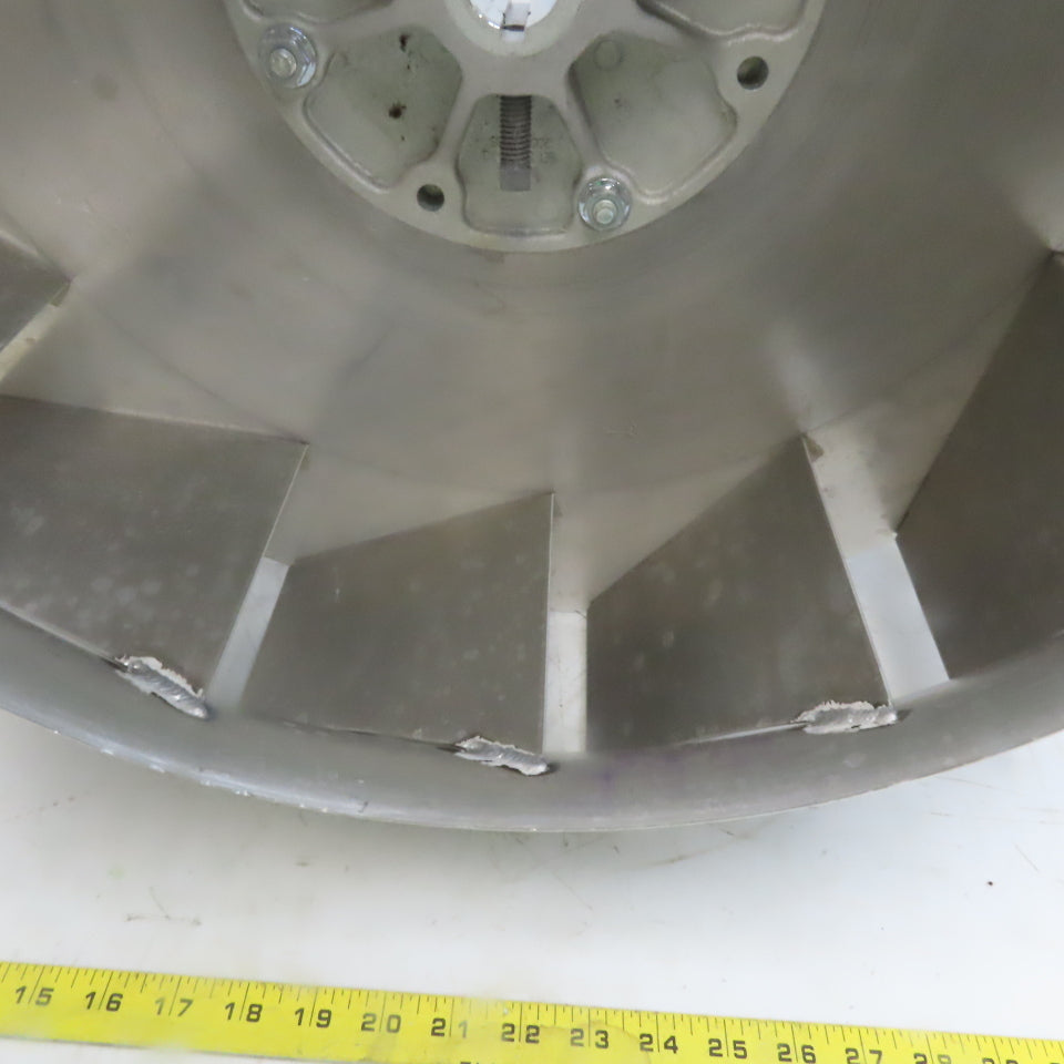 Replacement Blower Wheel Backward-Inclined Aluminum 24-1/2"Dia x 4-5/8"W 1" Bore