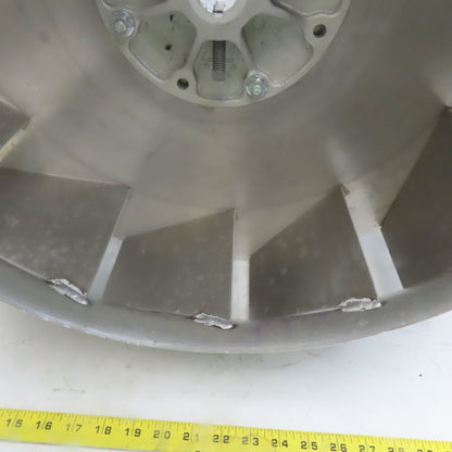Replacement Blower Wheel Backward-Inclined Aluminum 24-1/2"Dia x 4-5/8"W 1" Bore