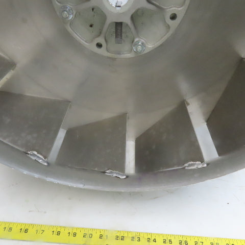 Replacement Blower Wheel Backward-Inclined Aluminum 24-1/2"Dia x 4-5/8"W 1" Bore