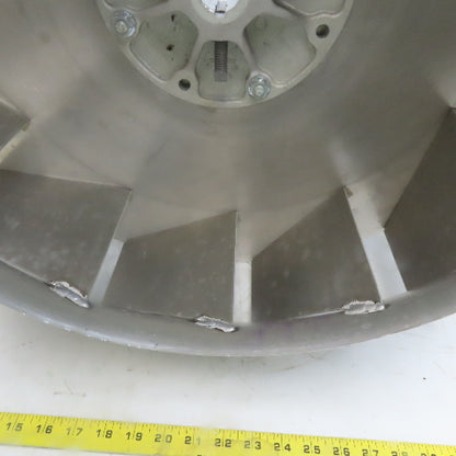 Replacement Blower Wheel Backward-Inclined Aluminum 24-1/2"Dia x 4-5/8"W 1" Bore