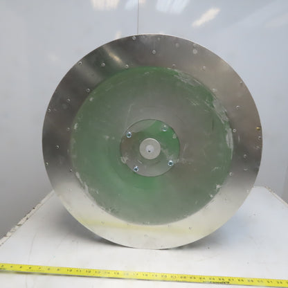 Replacement Blower Wheel Backward-Inclined Aluminum 24-1/2"Dia x 4-5/8"W 1" Bore