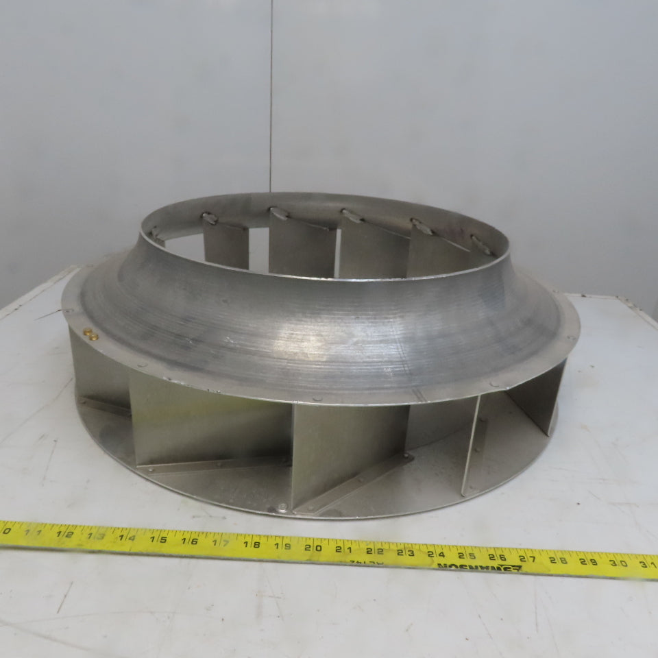 Replacement Blower Wheel Backward-Inclined Aluminum 24-1/2"Dia x 4-5/8"W 1" Bore