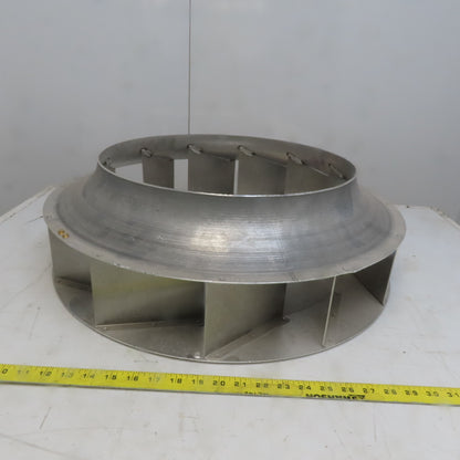 Replacement Blower Wheel Backward-Inclined Aluminum 24-1/2"Dia x 4-5/8"W 1" Bore