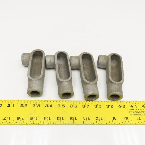 Crouse Hinds LR17 1/2" Condulet Form 7 Conduit Body Threaded Hub Lot Of 4