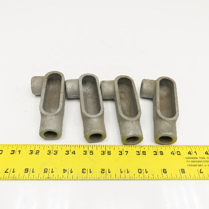 Crouse Hinds LR17 1/2" Condulet Form 7 Conduit Body Threaded Hub Lot Of 4