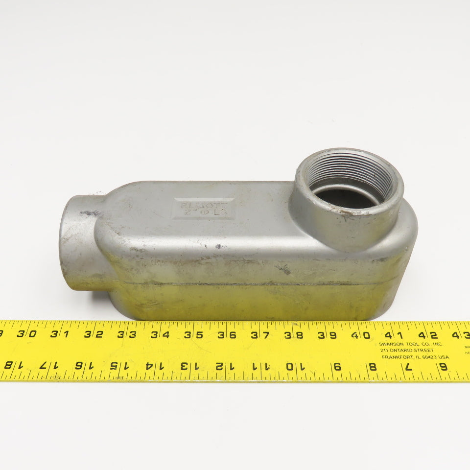 Elliott 2" LB Conduit Body Threaded Hub