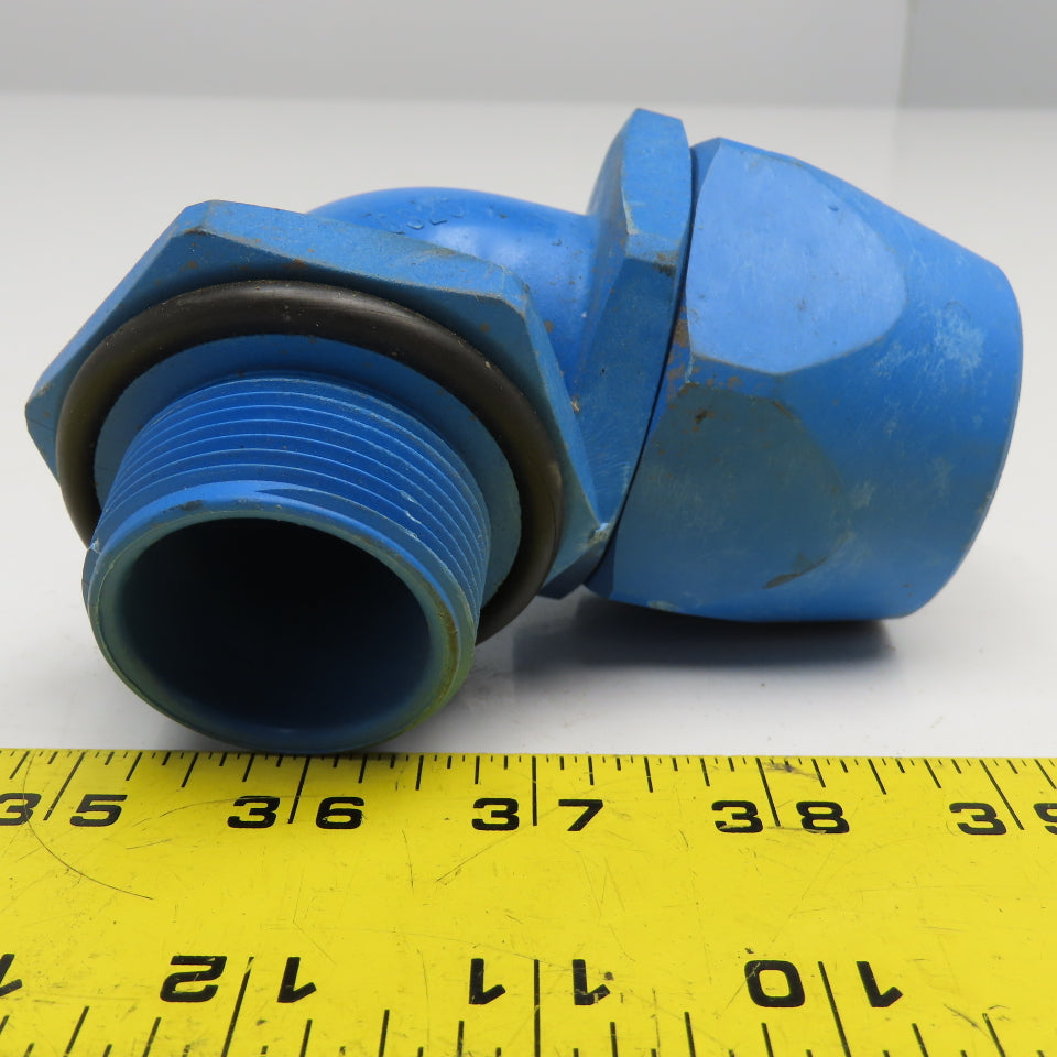 T&B 6325 1-1/4" Non Metallic Type A Liquidtight 90° Elbow Connector