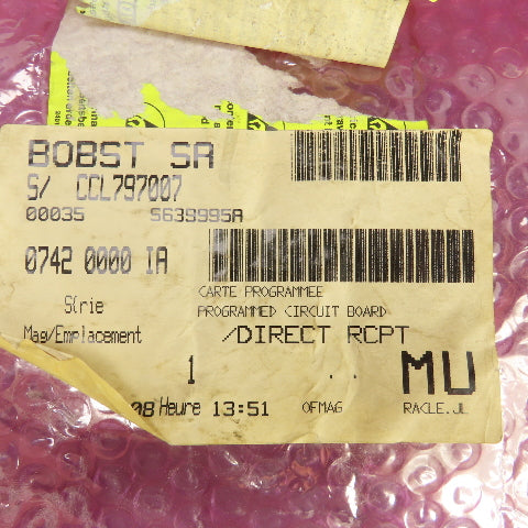 Bobst Registron 742-IS-A 742IAA Programmed Circuit Board 0742-0000-IA 707-KL 00