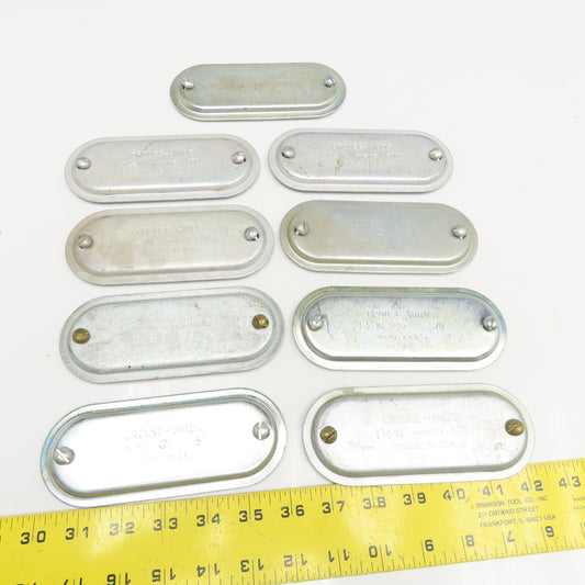 Crouse Hinds 570 1-1/2" Conduit Body Wedge Nut Cover Lot Of 9