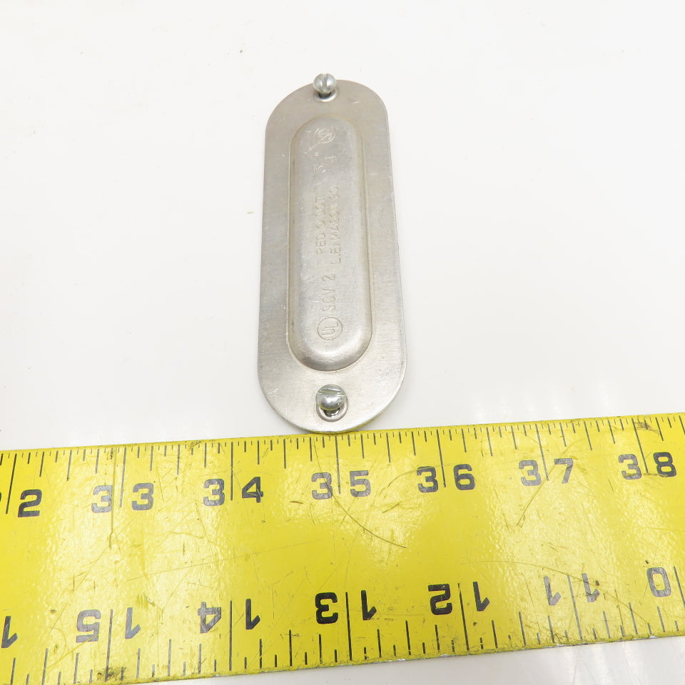 L.E. Mason SCV2 Red O Dot 3/4" Conduit Body Cover Lid Lot Of 17