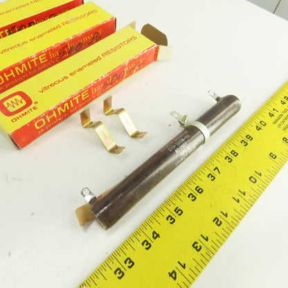 Ohmite 210-100M-40 100 Watt 500 OHMS Vitreous Enamled Resistor 6-1/2"L Lot of 3