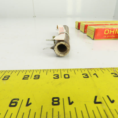Ohmite 210-100M-40 100 Watt 500 OHMS Vitreous Enamled Resistor 6-1/2"L Lot of 3
