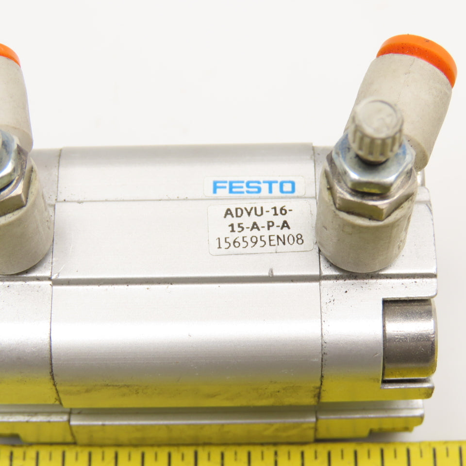 Festo ADVU-16-15-A-P-A 16mm Bore x 15mm Stroke Double Acting Air Cylinder