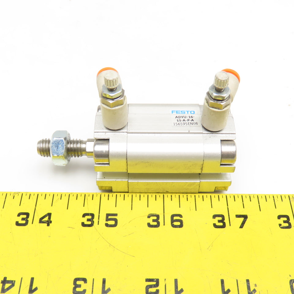 Festo ADVU-16-15-A-P-A 16mm Bore x 15mm Stroke Double Acting Air Cylinder